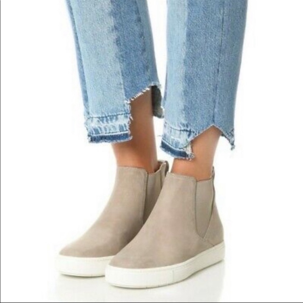 Vince Womens Nira High Top Suede Slip On Sneakers. Size 7.5